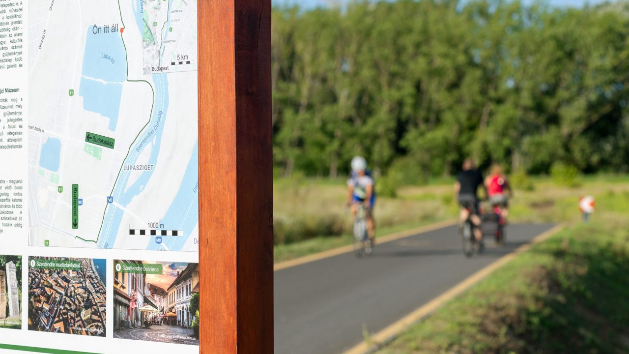 The Danube bend cycle path has been renovated