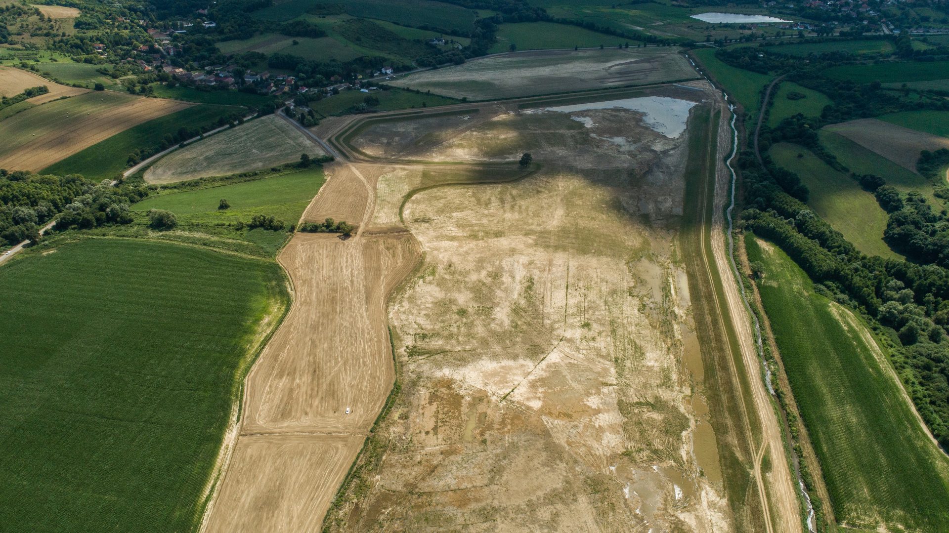 Flood safety strengthened in Magyarszék with a new stormwater reservoir