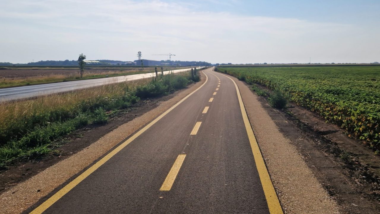 Biztonságosabb lett a kerékpáros közlekedés Vép és Szombathely között